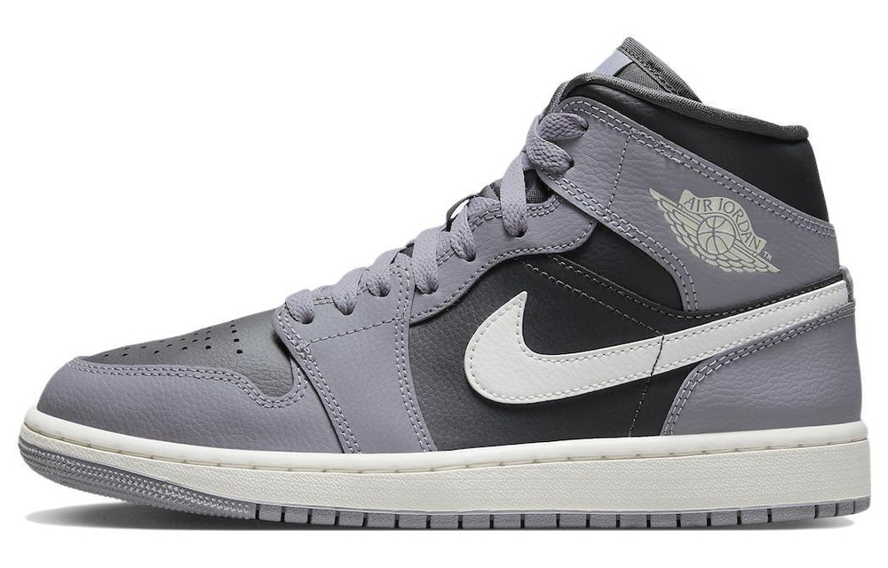 Кроссовки Jordan Air Jordan 1 Mid "Cement Grey" (Женская размерная сетка)