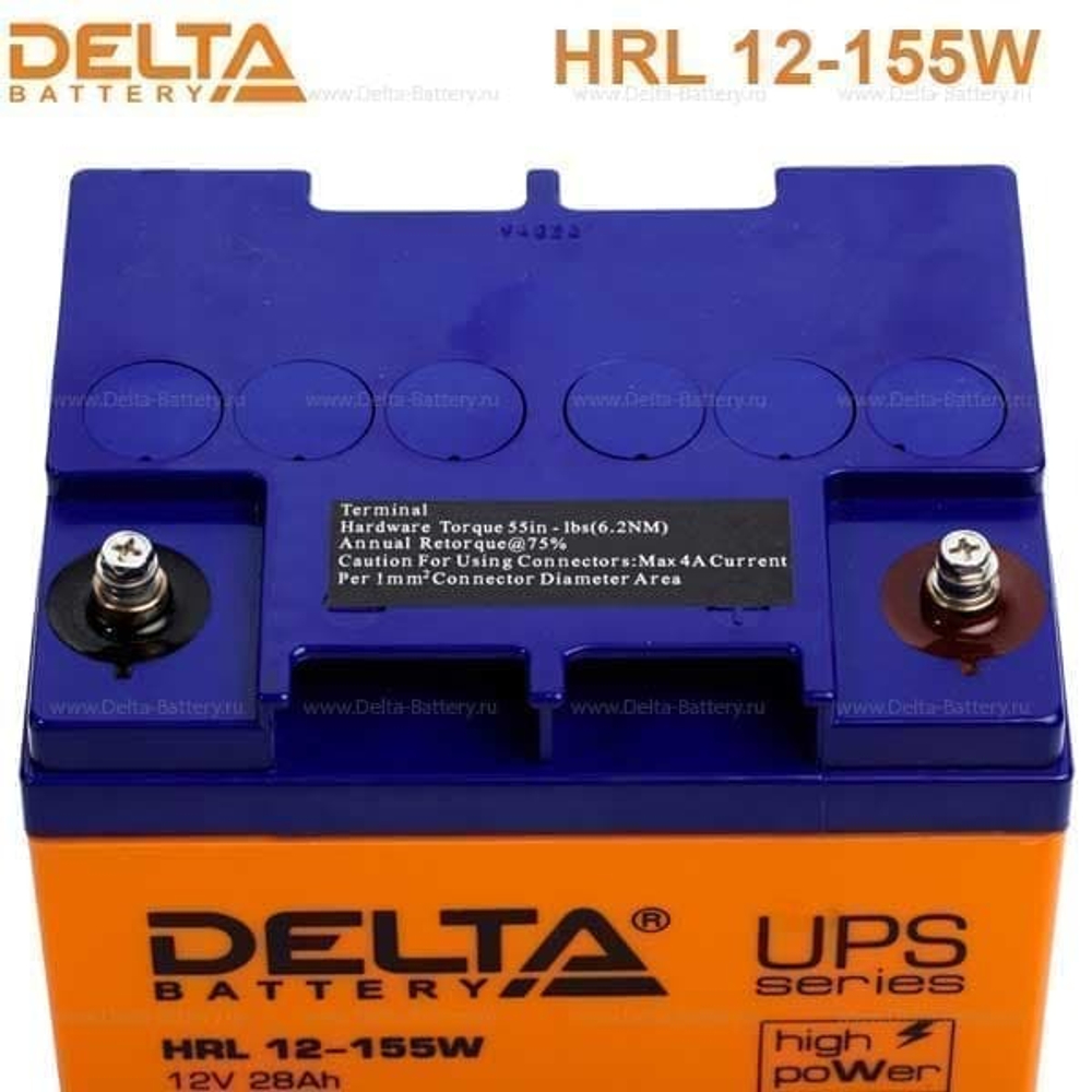 Аккумуляторная батарея Delta HRL 12-155W (12V / 28Ah)