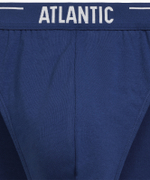 Мужские трусы слипы спорт Atlantic, набор 5 шт., хлопок, морская волна + бирюзово-зелёные + чёрные + серые меланж + тёмно-голубые, 5SMP-004