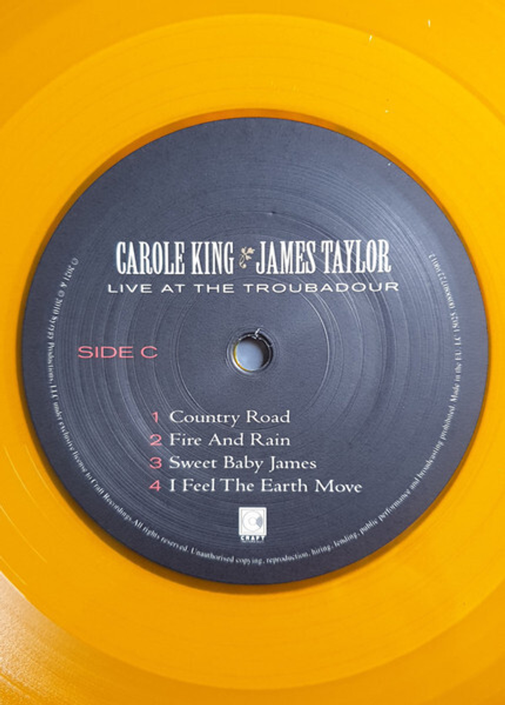 Carole King & James Taylor / Live At The Troubadour (Coloured Vinyl)(2LP)