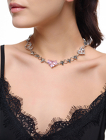 Колье "Pink big soul thorn" Silver