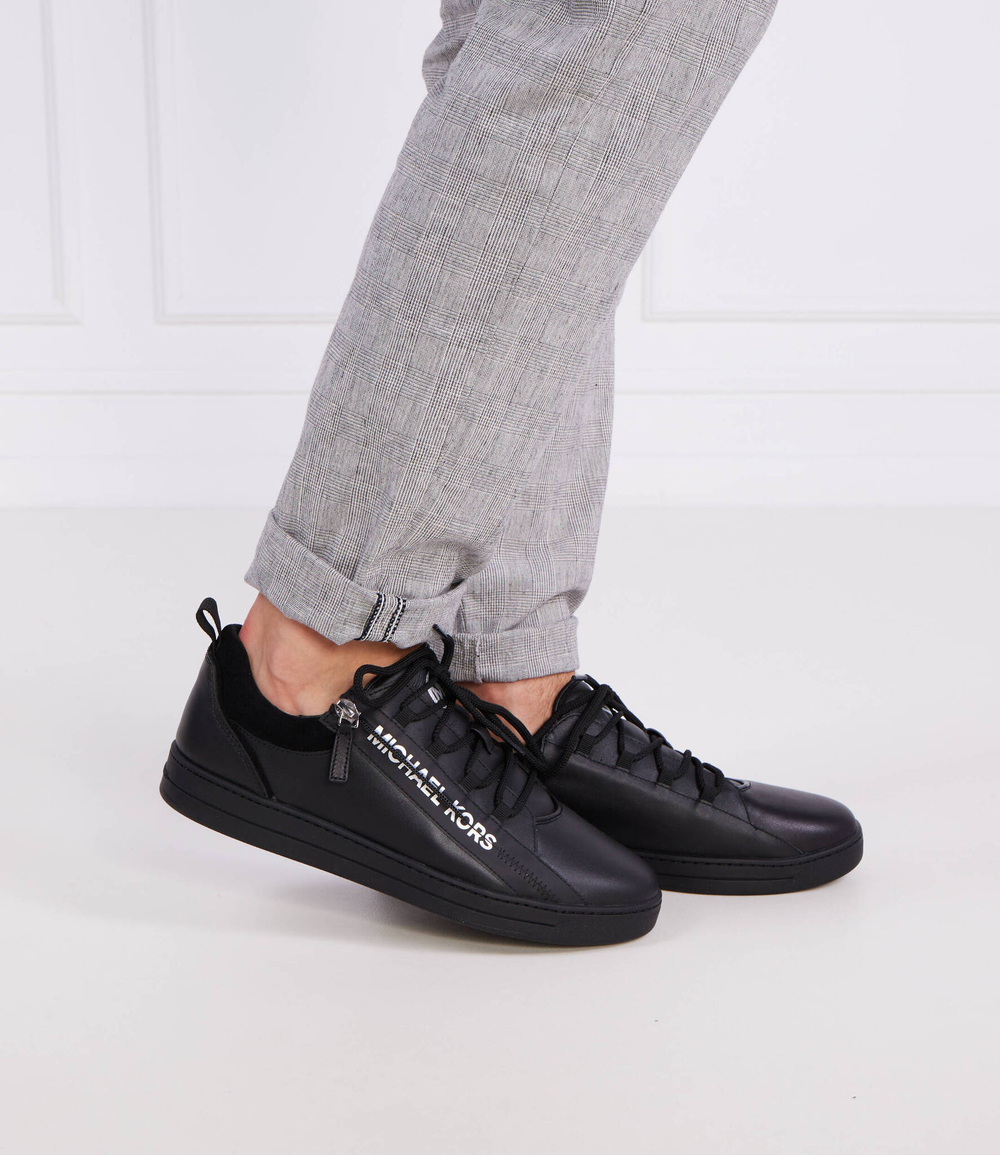 Кожаные кроссовки keating zip Michael Kors - черный(42S3KEFS8L)