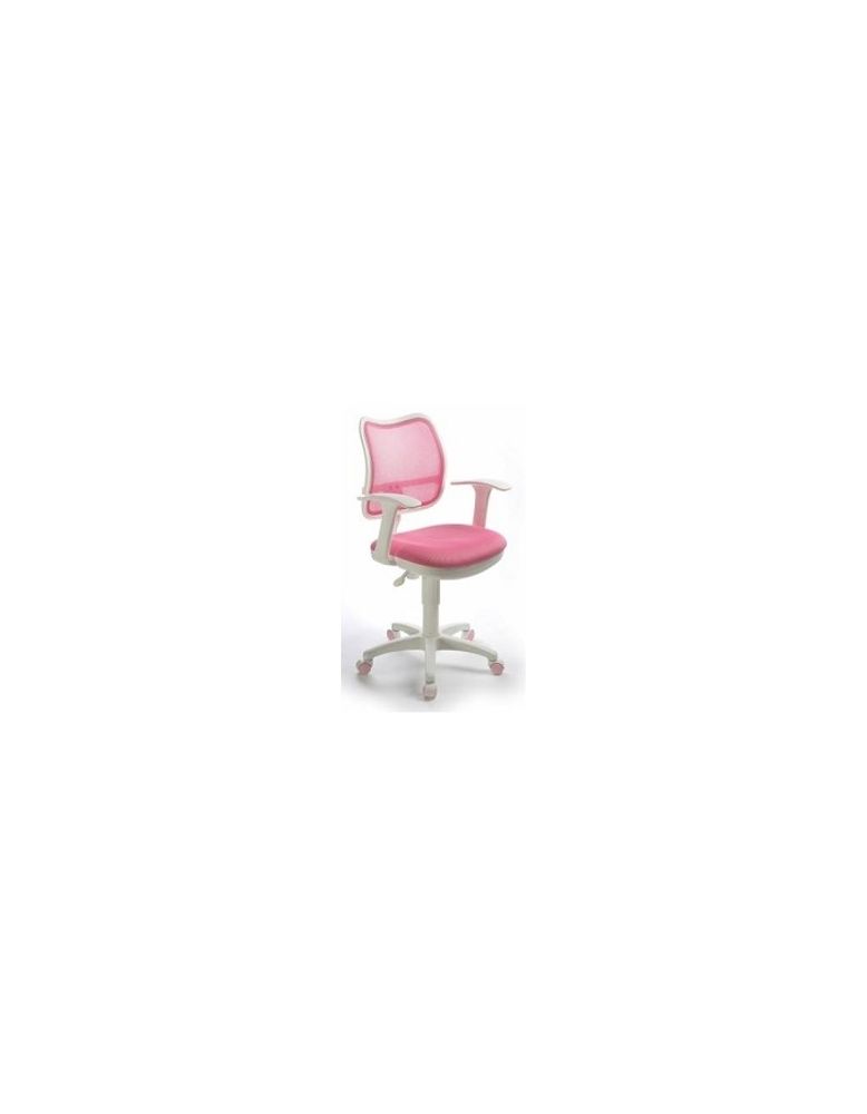 Бюрократ CH-W797/PK/TW-13A кресло (спинка сетка розовый сиденье розовый TW-13A колеса белый/розовый) [664135]