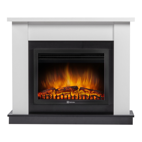 Каминокомплект:Очаг Electrolux EFP/P-2720RLS, портал Canto 25 белый