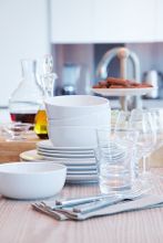 Набор из 4-х фарфоровых обеденных тарелок Dine P079-27-997, 28 см, белый