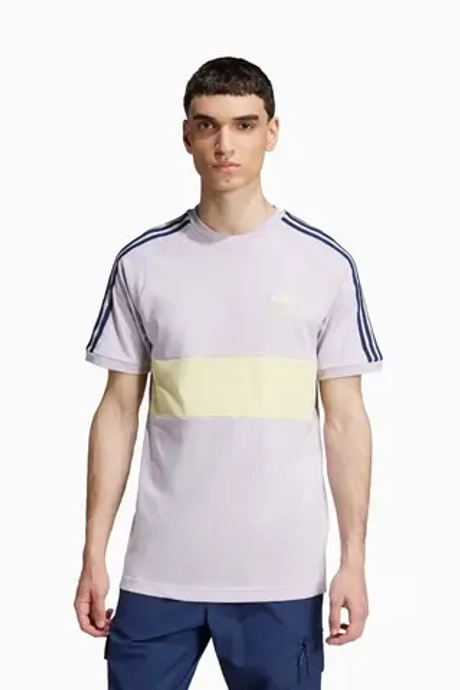 Футболка adidas 3-Stripes Panel - фиолетовый