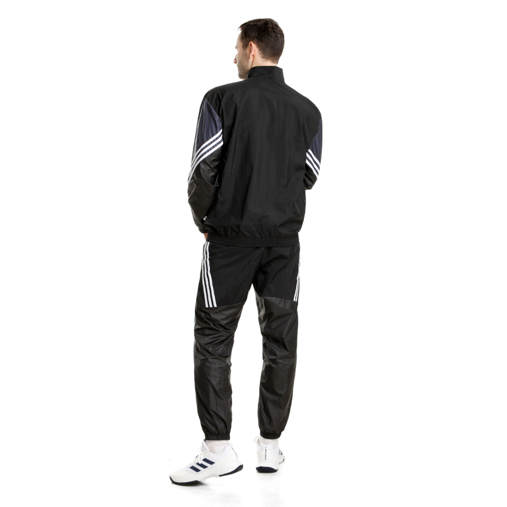 Мужские теннисные Костюмы adidas Woven Fut Retro Tracksuit Men - Black, Multicoloured