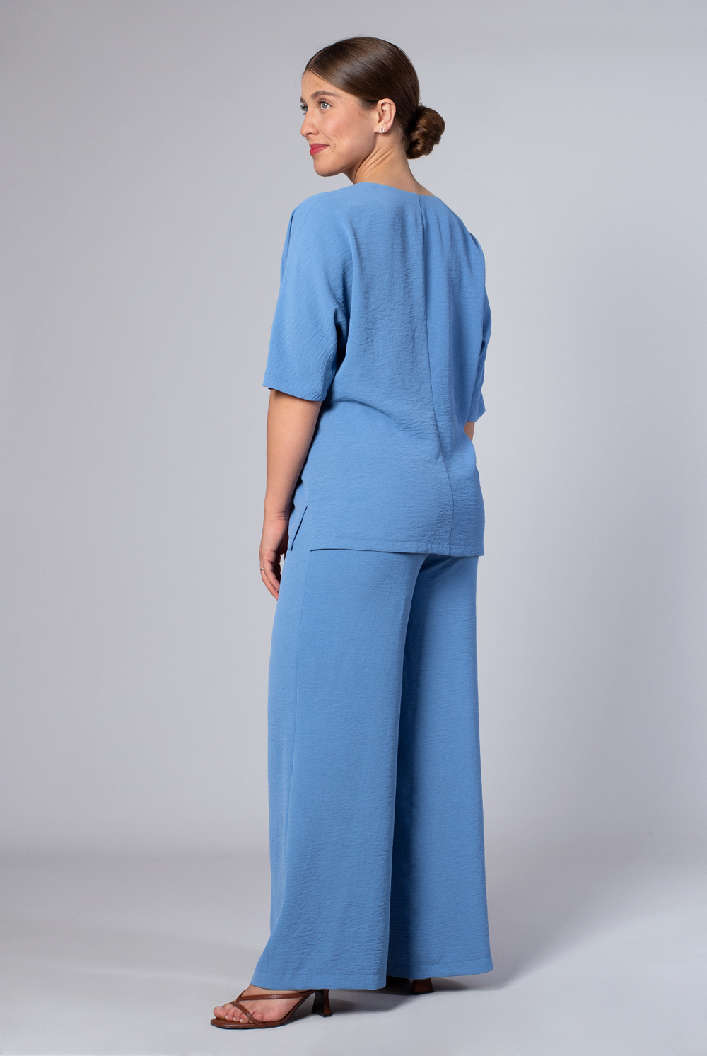 Блузка женская 3978ВП, Серо-голубой #30СГ093978ВП