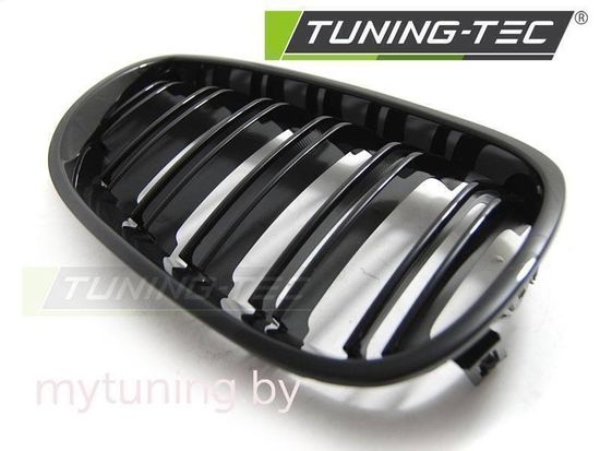 Решетка (ноздри) радиатора GLOSSY BLACK DOUBLE BAR M-LOOK для BMW 5 E60 E61