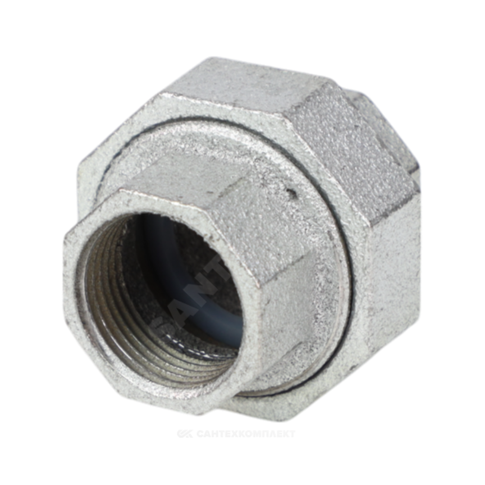 Соединитель прямой американка чугун оц Ду 20 (3/4") ВР/ВР Fittex