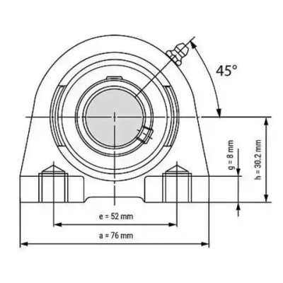 Подшипниковый узел UCPA204 TECHNIX (d20)