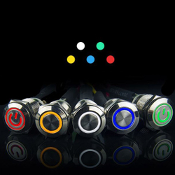 Кнопка М12LED/3-6В - синяя