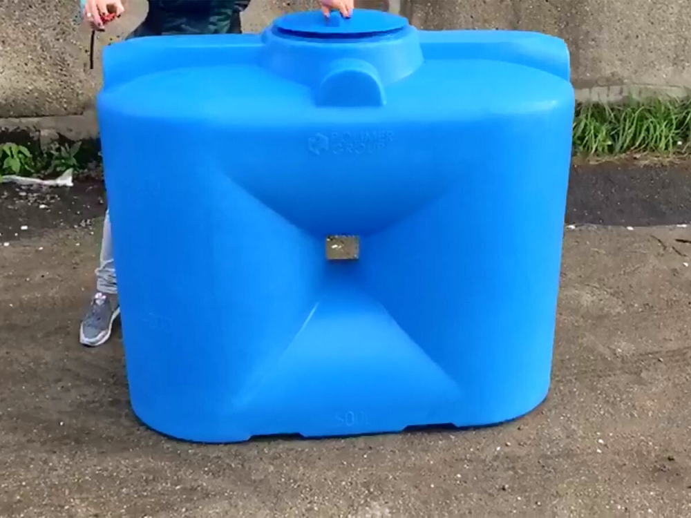 Ёмкость пластиковая пищевая Полимер-Групп S 500 л. прямоугольные (1250x580x1100см;20,7кг;синий) - арт.559038