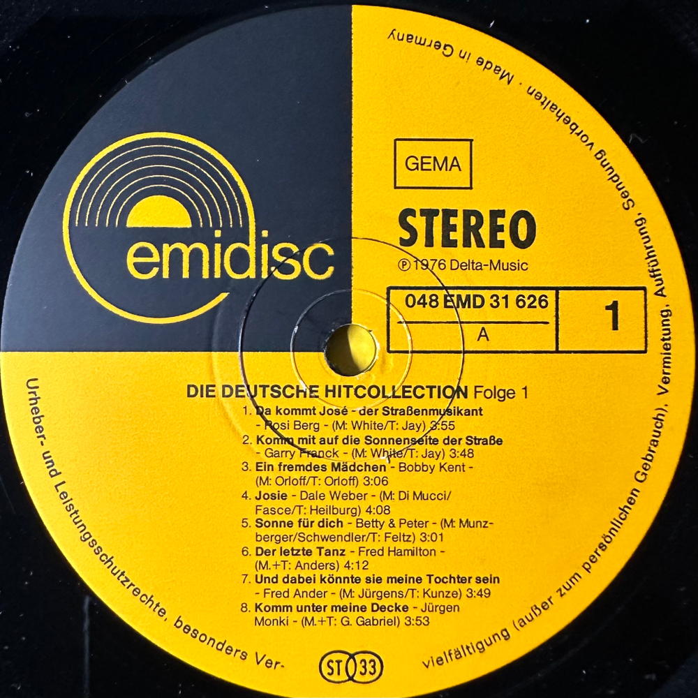 Сборник Deutche hit-collection (Германия)