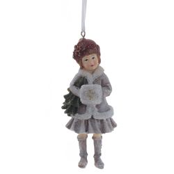 GAEM Изделие декоративное подвесное "Девочка/Мальчик", L5 W3 H12 см, 4в.