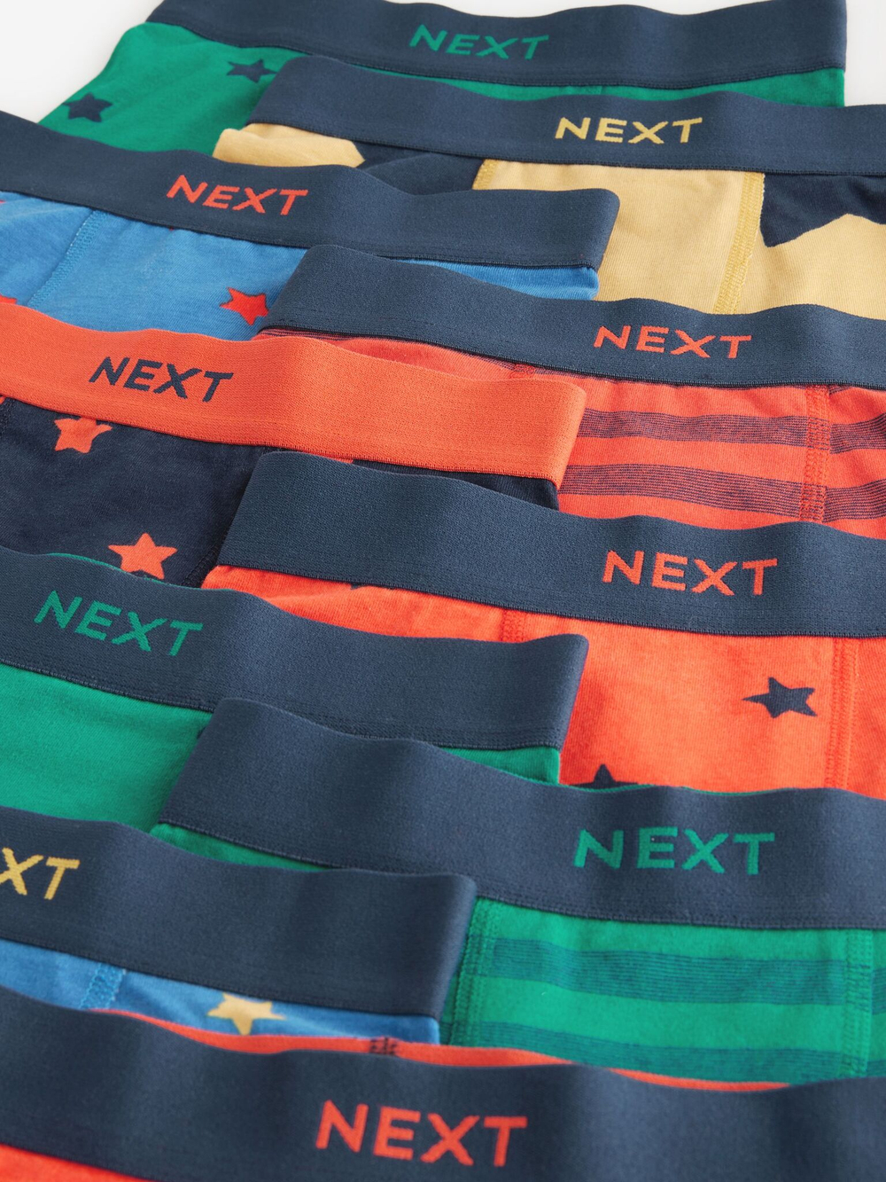 Трусы для мальчика Next 430-333, 10 шт., Оранжевый, Синий, Зеленый