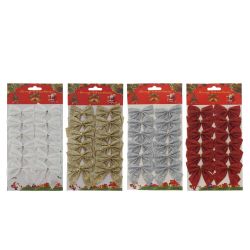 GAEM Набор из 12шт Изделие декоративное "Бант", L12,5 W0,5 H24 см, 4в.