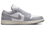 Jordan Air Jordan 1 stealth and white leather oxidized midsole small dior shock absorption non-slip wear-resistant lightweight low-cut retro basketball shoes men's gray and white