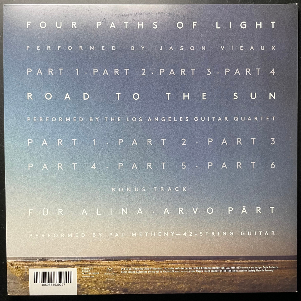 Pat Metheny ‎– Road To The Sun 2LP (Германия 2021г.)