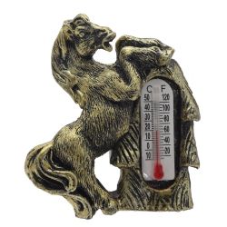 GAEM Магнит "Лошадка" с термометром, L5 W1,5 H5,5 см, 8в.