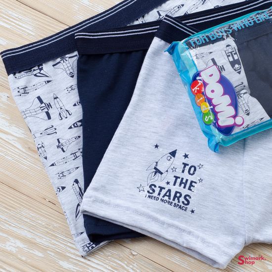 Боксеры DOMI BOYS 62000-38, 3 шт. в уп. COLOR MIX