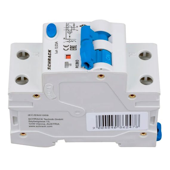 Дифавтомат Schrack Technik 1P+N C 6A 30mA тип A 10kA AK617606-- (АВДТ)