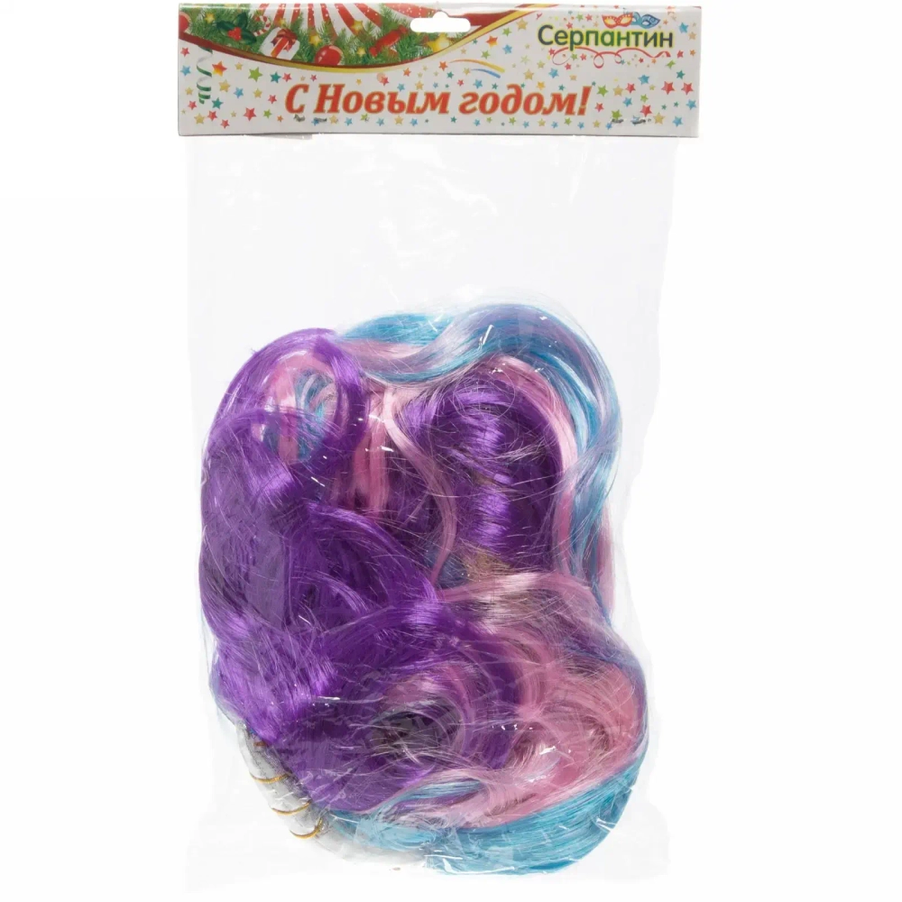 Парик карнавальный «Единорожка» (локоны 60 см), Мультицвет