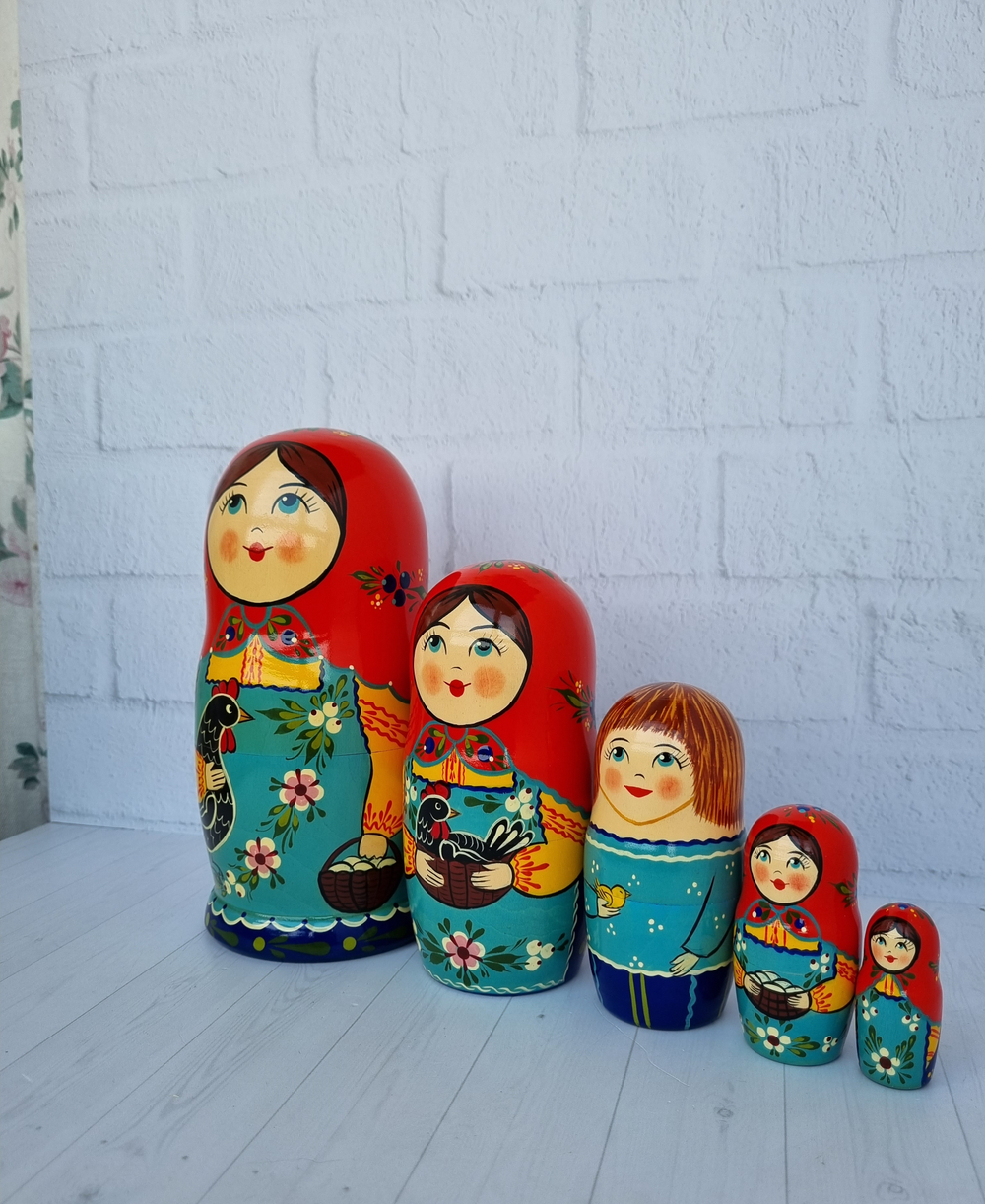 Матрешка "с курочкой" традиция 5мест