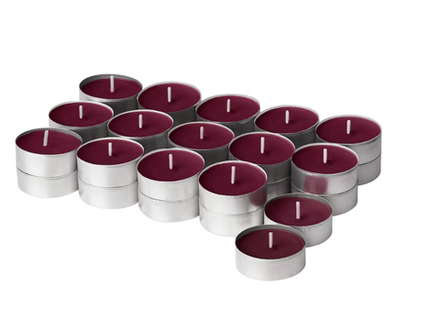 СТОРТСКОН STORTSKON Ароматическая свеча 30 шт, черника/красная, 3,5 часа