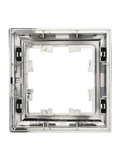 Рамка 1-м BRITE РУ-1-Бр хром/черн. IEK BR-M12-12-2-K23