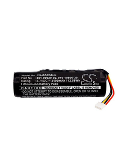 Аккумулятор усиленный 3400 mAh, 3,7V Li-ion для Garmin DC50, TT10, TT15, T5 Cameron Sino