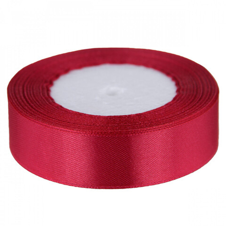 Лента атлас 2,5см*22,85м ЧЕРЕШНЯ