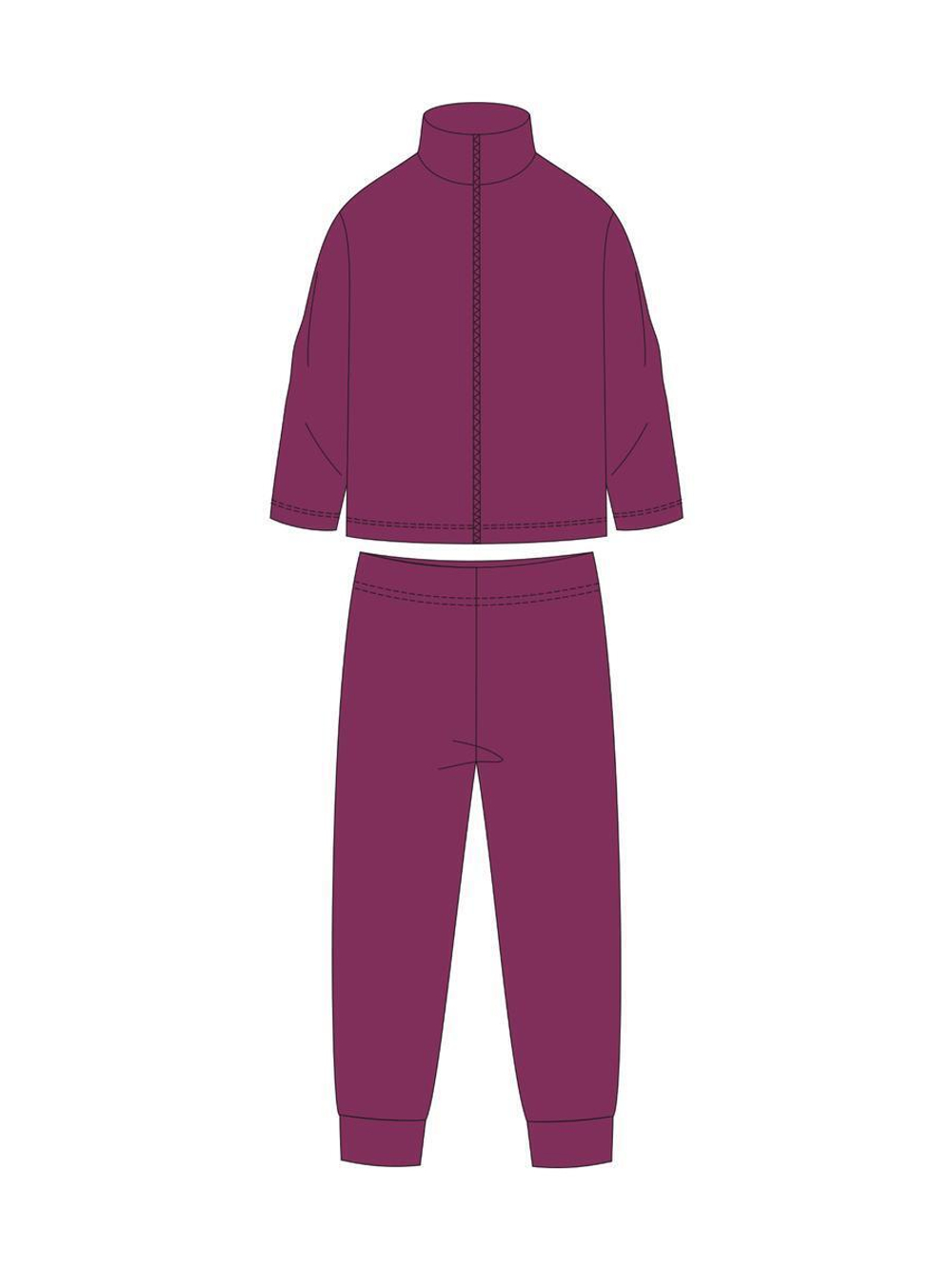 Костюм д/девочки флис "Горизонт-1" КМ-842/1 р.110, Баклажан (Ивашка)