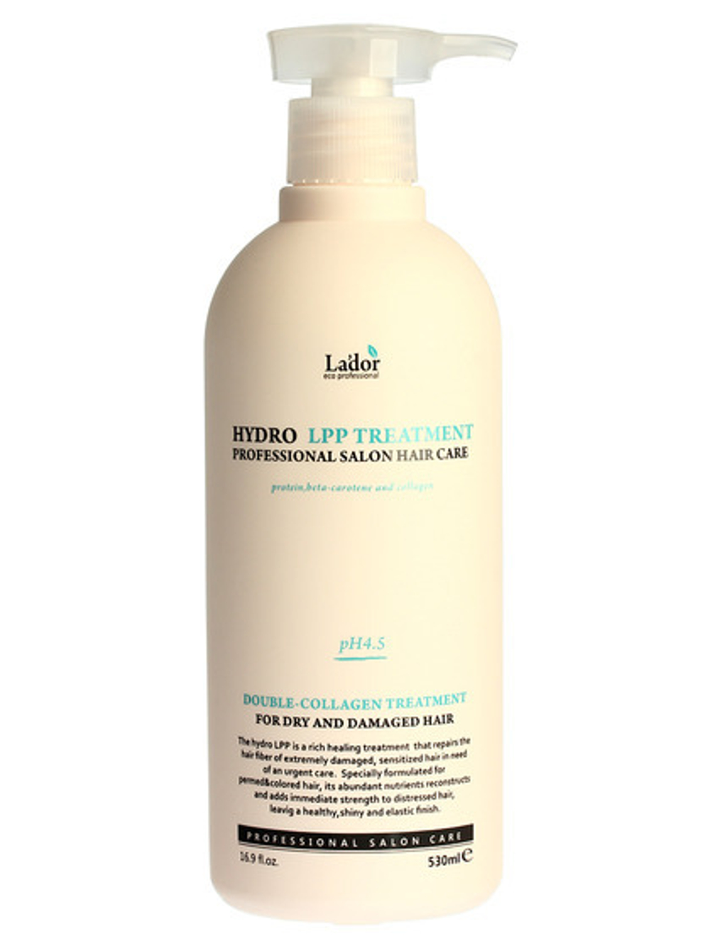 [Lador] Eco Hydro LPP Treatment - Маска для сухих и поврежденных волос, 530 мл