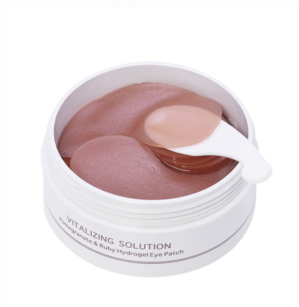 Омолаживающие гидрогелевые патчи с гранатом и пудрой рубина BeauuGreen Pomegranate Ruby Eye Patch