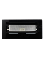 Вытяжка кухонная LedyDC-60GT (BLACK) черный, D150мм,1100м3/ч, полновстраиваемая, ИНВЕРТОРНЫЙ Мотор 110Ватт (Энергетическая эфф-ть класс А+), стекло 60см, сенсорное управление + управление жестами (MACBI)