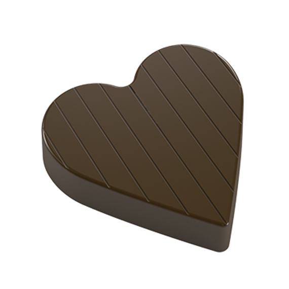 114 | Форма для шоколадных изделий "Сердце" (275*205мм)