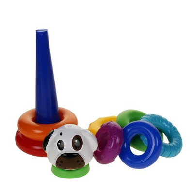 Пирамида "Собачка" 27см. 7 колец (КНОПА)