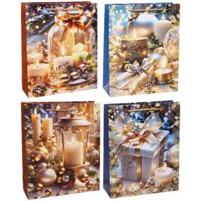 Пакет подарочный «Волшебный очаг» 26*32*10 см, микс