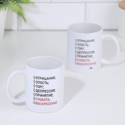 Кружка чайная керамическая Отрицание