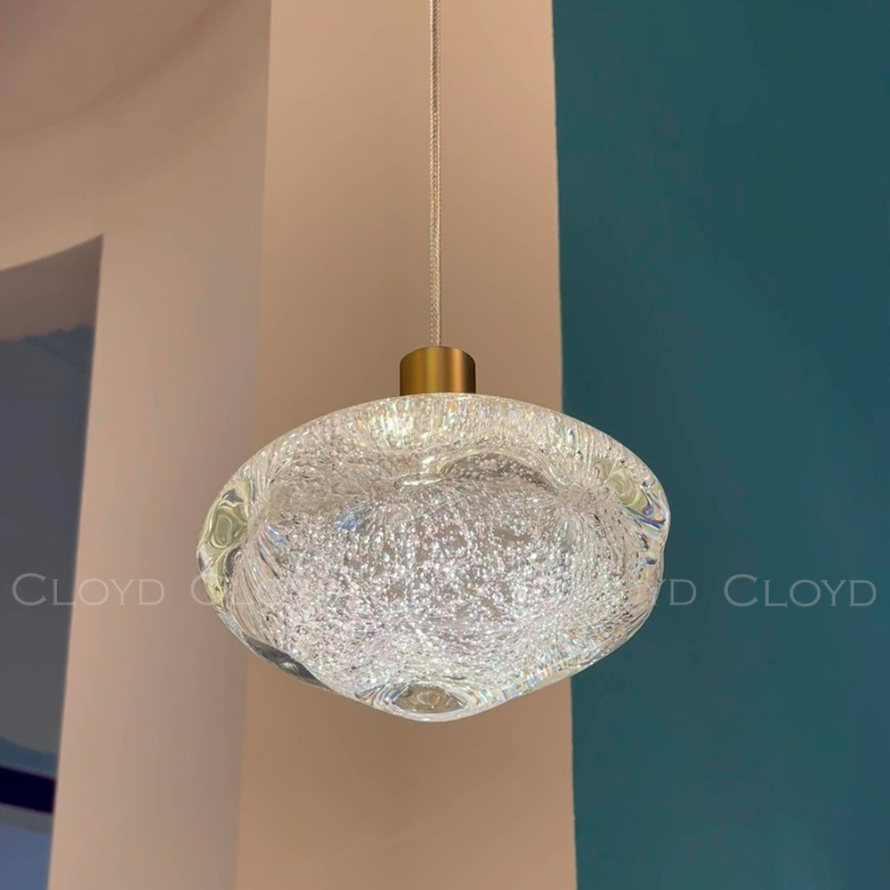 Подвесной светильник Cloyd VOCAL P1 / латунь - прозрачн. стекло (арт.11345)