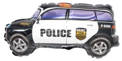 Шар (33""/84 см) Фигура, Полицейская машина, Черный, 1 шт. 7п. Г121