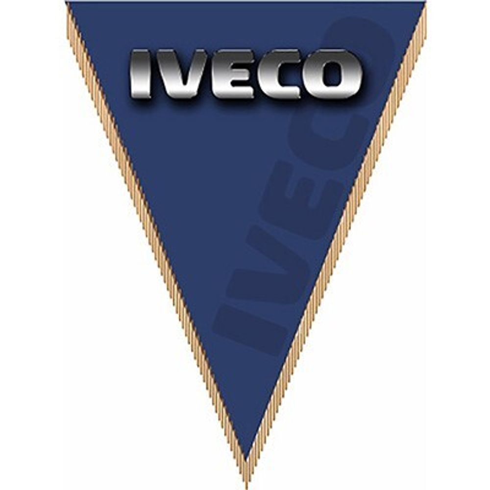 Вымпел треугольный IVECO (260x200) синий (SKYWAY)