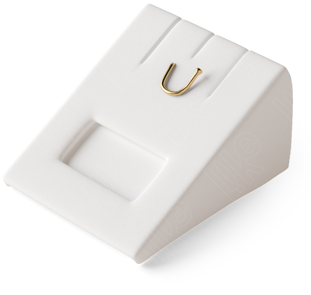 Вкладыш 08/стойка/для серег/подвески/2 прорези/крючок/окошко для бирки/прорезь для