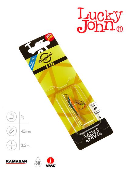 Балансир Lucky John FIN 3 с тр. 40мм/53 блистер