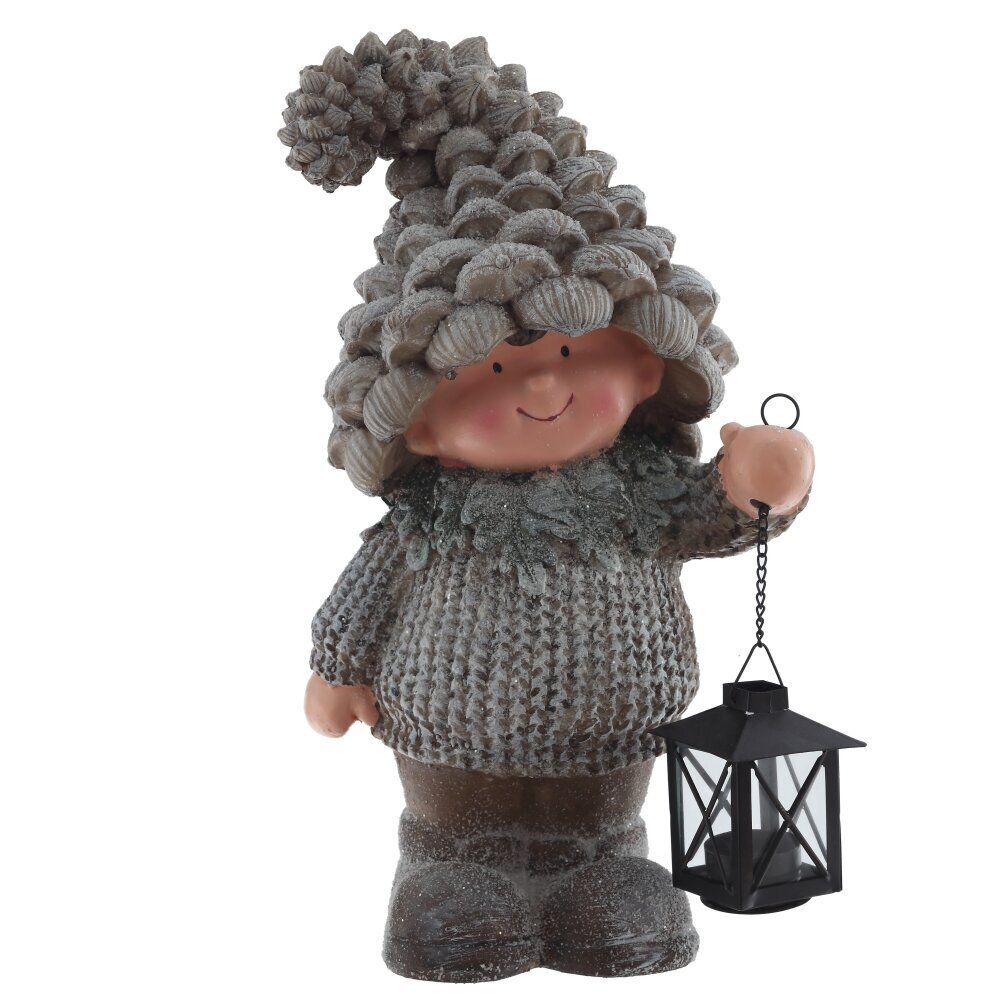 GAEM Фигурка декоративная "Мальчик"(с подсвечником), L24 W17 H41 см, 2в.