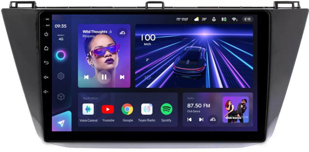 Магнитола для Volkswagen Tiguan 2017+ - Teyes CC3 Android 10, ТОП процессор, 4/32 Гб, CarPlay, SIM-слот