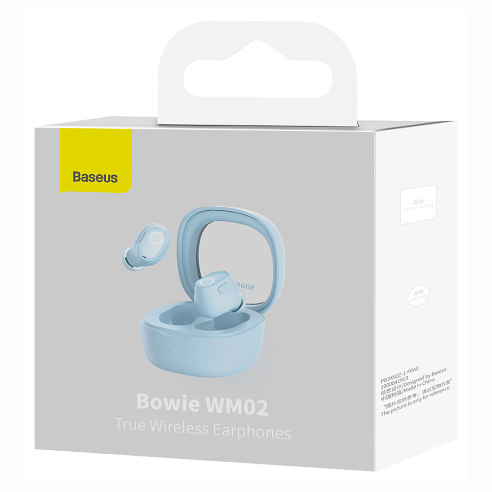Беспроводные наушники Baseus Bowie WM02 True Wireless Earphones - Blue