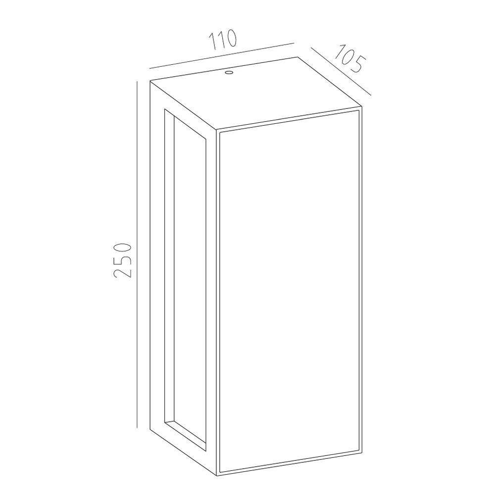 7928 Настенный уличный светильник BERET