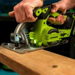 Дисковая пила акк. Greenworks GD24CS165, 24V,б/щет,165х20мм, 4800 об/мин, рез 57мм,1х5Ач,ЗУ,кор (1501607CUG)